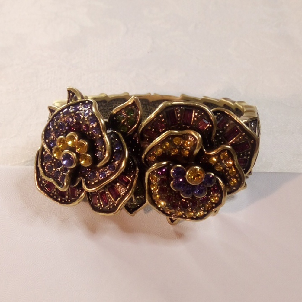 Heidi Daus Pleasing Pansy bracelet